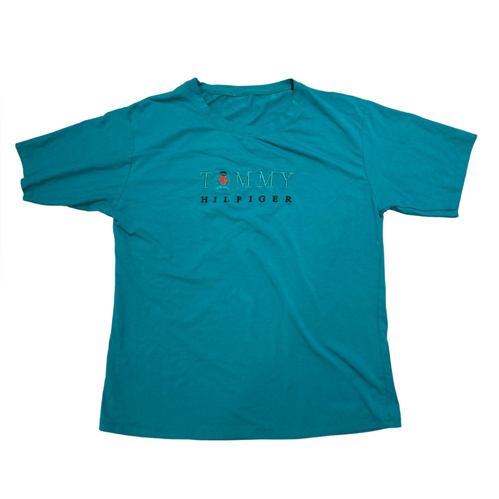 Tommy Hilfiger Men's Aqua Short Sleeve Tee